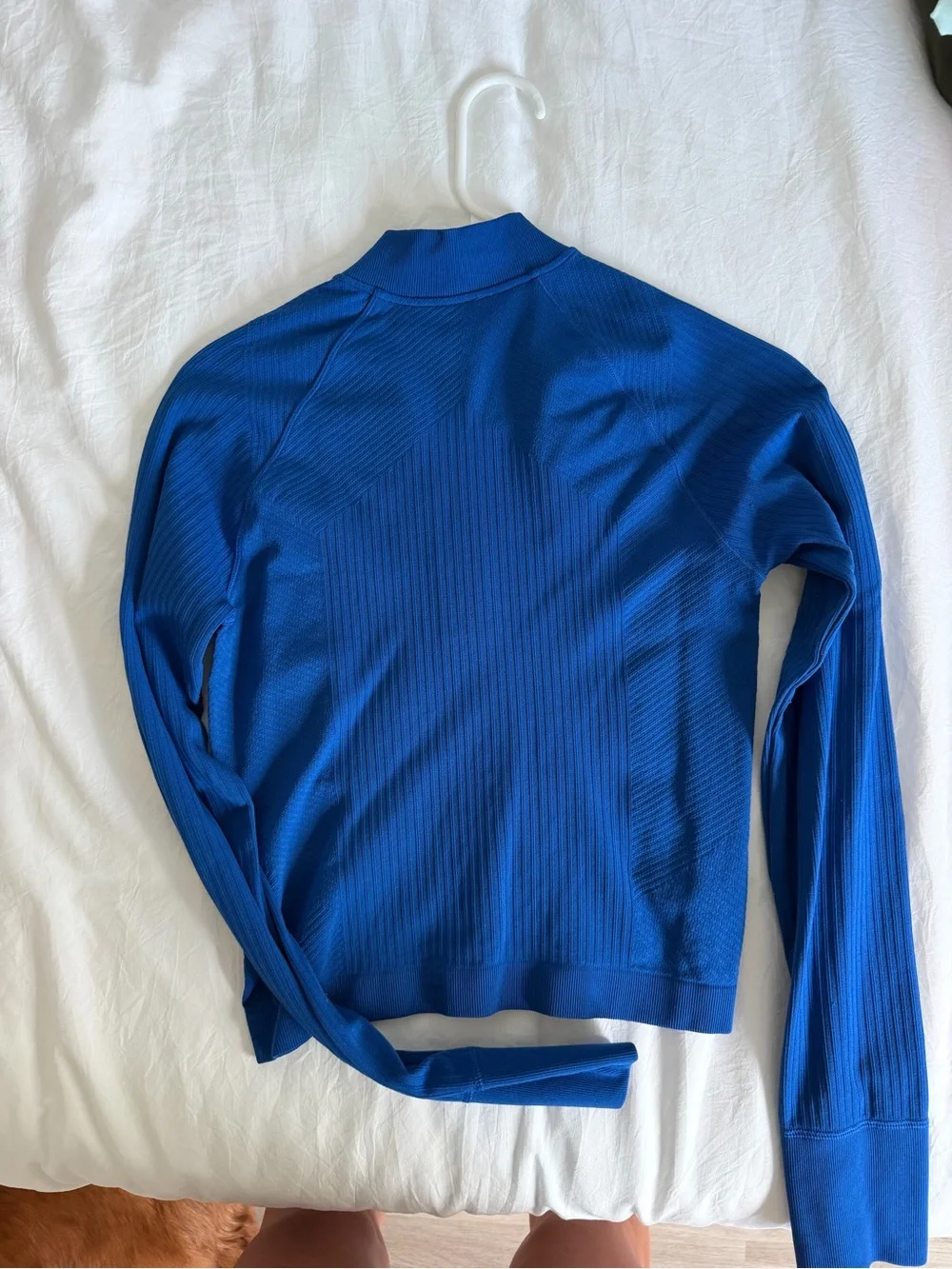 DSG Blue Quarter-Zip Ribbed Pullover - Picture 2 of 2